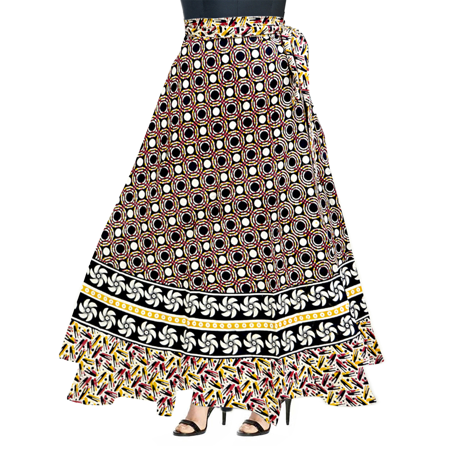 Mudrika Women's Cotton Skirt (Multicolor )