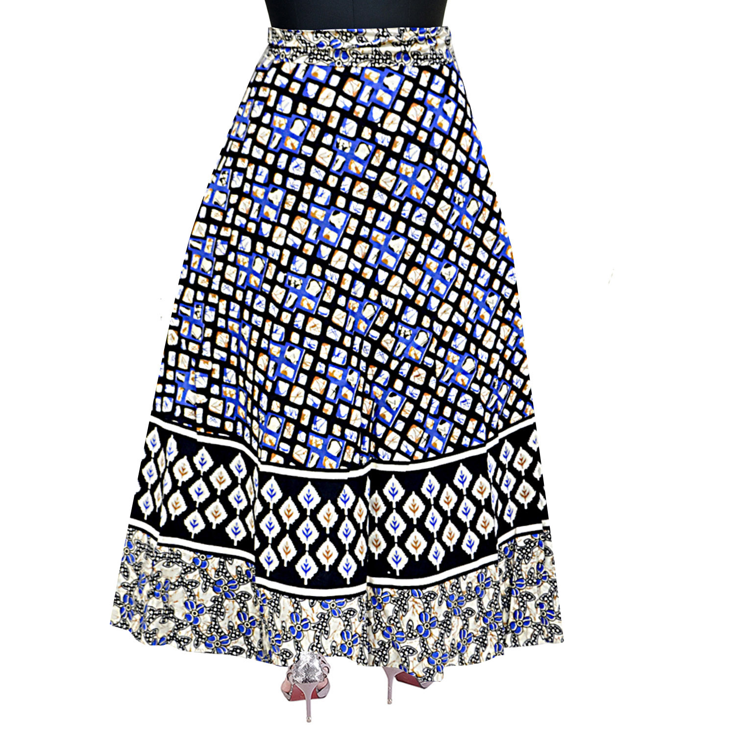Mudrika Women's Cotton Skirt (Multicolor )